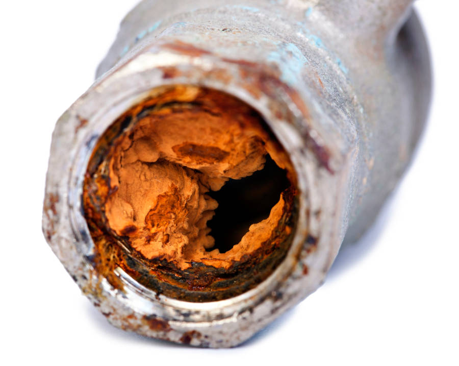 Corrosion of a pipe image Corrosion of a pipe image