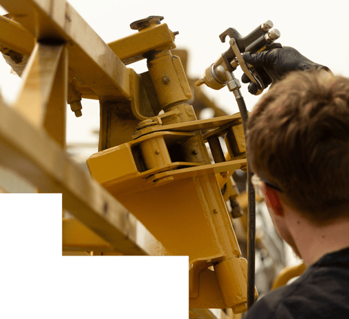 baril paint application to machinery
